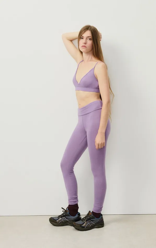 Leggings Ypawood Amethyst Melange Women American Vintage Joggers and Leggings Leggings Ypawood Amethyst Melange Women American Vintage Joggers and Leggings