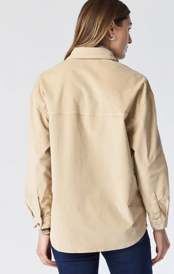 Livia Oversized Shirt In Irish Cream Cord Women Mavi Jeans Jackets Livia Oversized Shirt In Irish Cream Cord Women Mavi Jeans Jackets