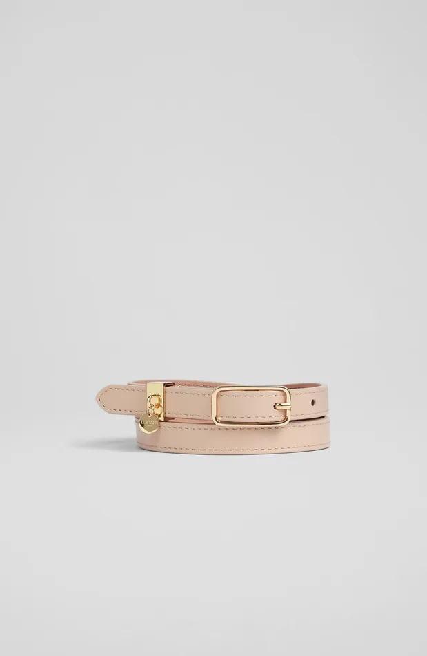 LK Bennett Molly Fawn Leather Skinny Belt Women Belts LK Bennett Molly Fawn Leather Skinny Belt Women Belts