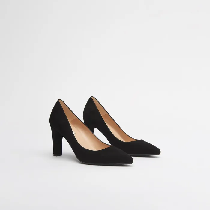 LK Bennett Tess Navy Suede Courts Women Court Shoes