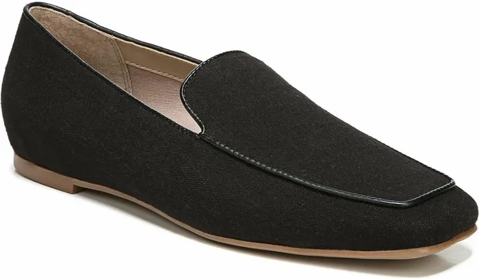 Loafers Women Franco Sarto Franco Averly 2 Loafer Black Linen