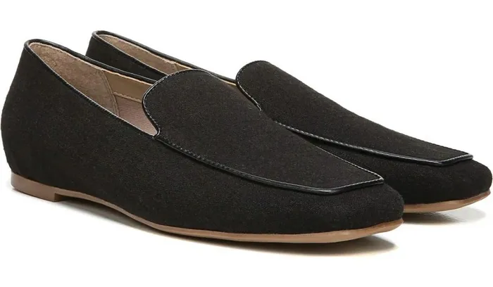 Loafers Women Franco Sarto Franco Averly 2 Loafer Black Linen
