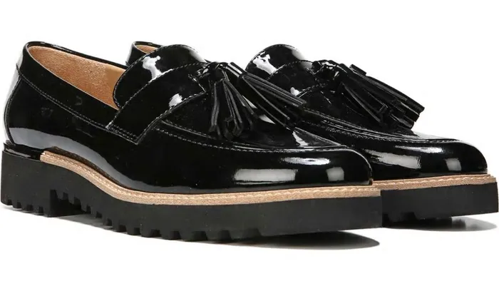 Loafers Women Franco Sarto Franco Carolynn Loafer Black Patent