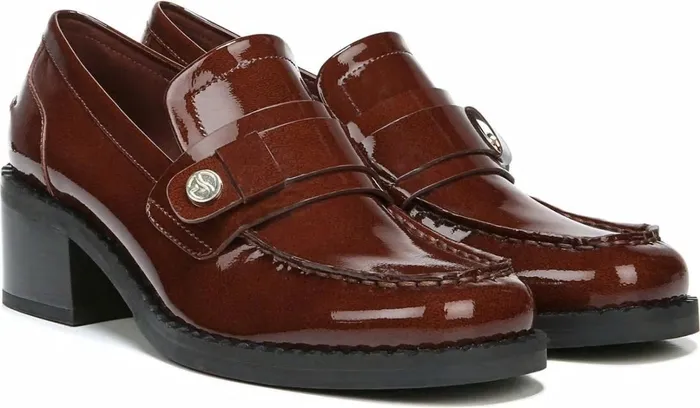 Loafers Women Franco Sarto Franco Rozette Loafer Dark Walnut Leather