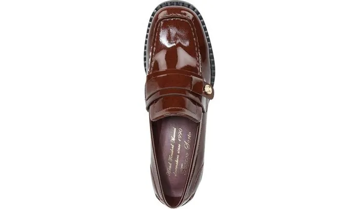 Loafers Women Franco Sarto Franco Rozette Loafer Dark Walnut Leather