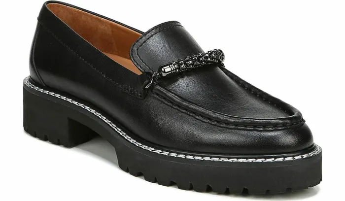 Loafers Women Franco Sarto Sarto Domina Loafer Black Leather