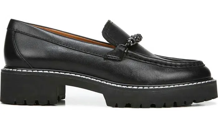 Loafers Women Franco Sarto Sarto Domina Loafer Black Leather