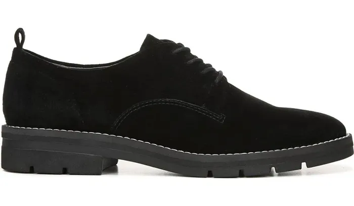 Loafers Women Franco Sarto Sarto Ilse Oxford Black Suede