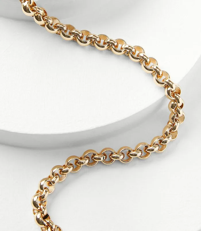 LOFT Bubble Chain Necklace Gold Women Jewelry