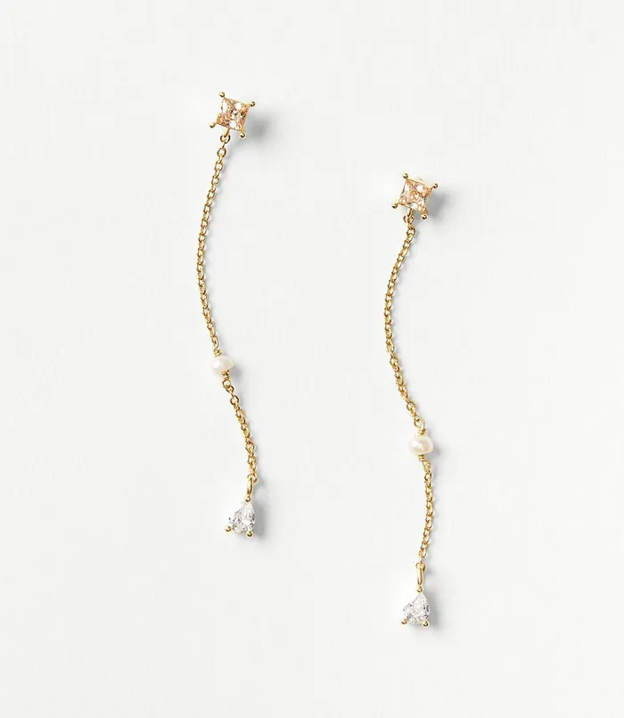 LOFT DemiFine Linear Earrings Gold Women Jewelry