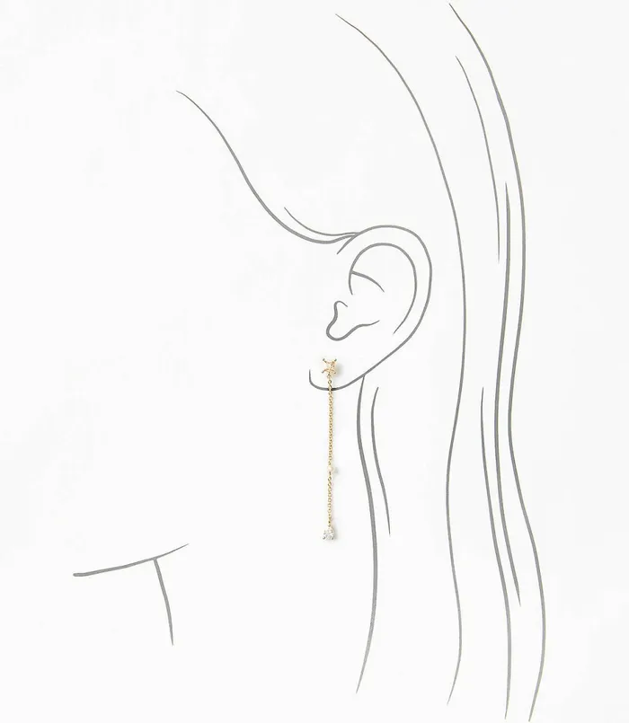 LOFT DemiFine Linear Earrings Gold Women Jewelry
