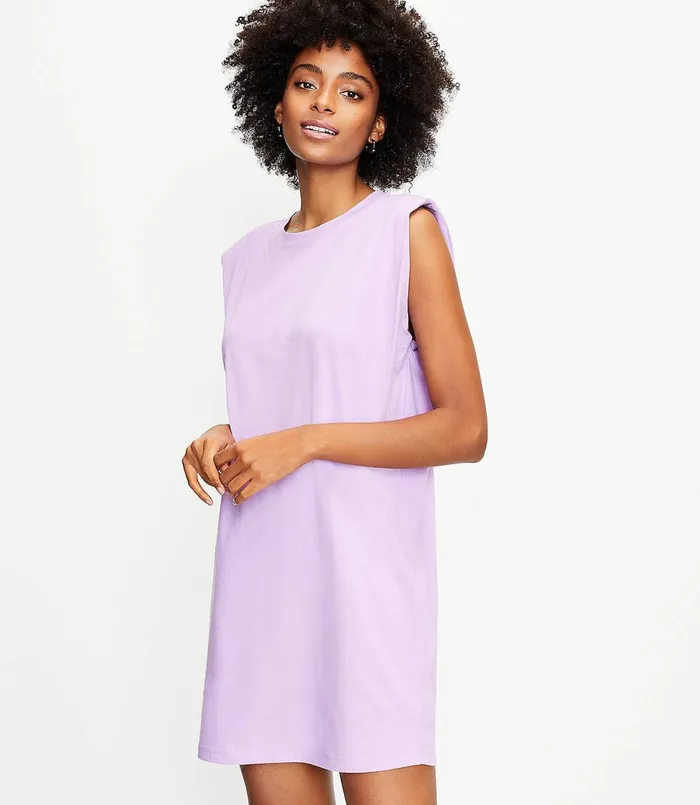 LOFT Muscle Tee Dress Black Women Little Black Dresses