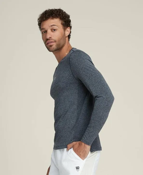 Long Sleeve Shirts Men Wilson Layer Up Long Sleeve Classic Navy Heather Long Sleeve Shirts Men Wilson Layer Up Long Sleeve Classic Navy Heather
