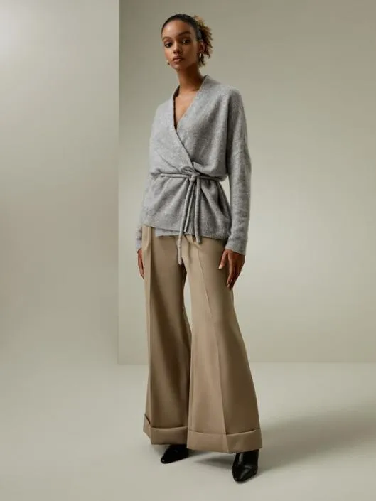 Lounge Cashmere Wrap Cardigan Women Lilysilk Knitwear