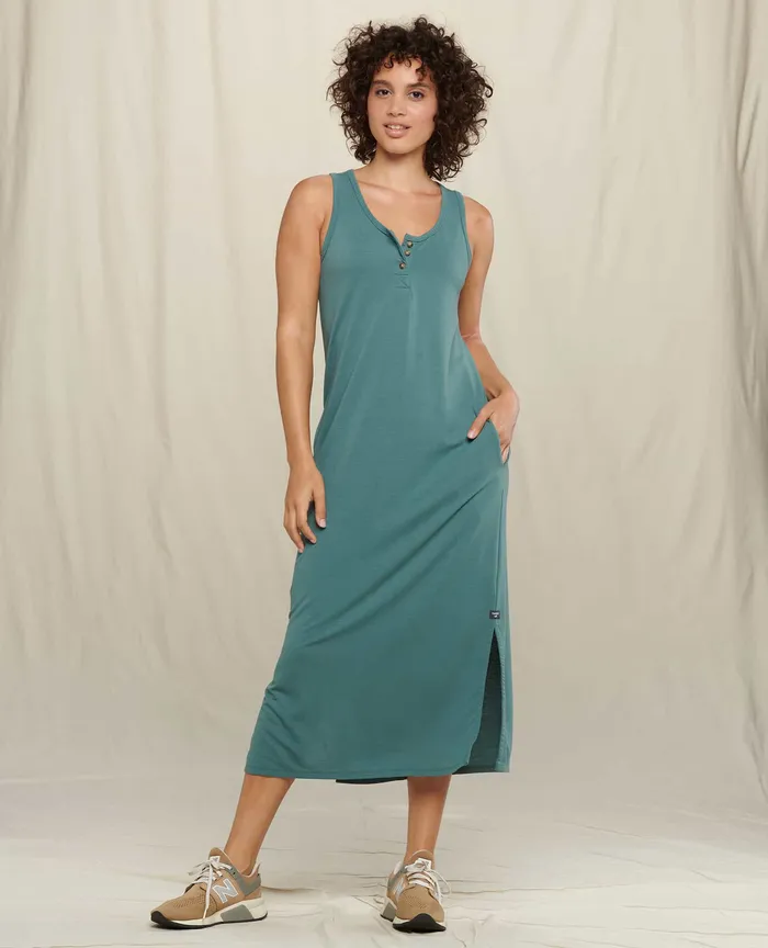 Loungewear and Sleep Women8217s Piru Henley Midi Tank Dress Silver Pine ToadandCo Loungewear and Sleep Women8217s Piru Henley Midi Tank Dress Silver Pine ToadandCo
