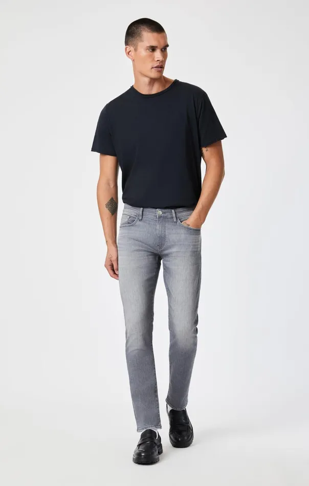 Marcus Slim Straight Leg In Mid Grey Feather Blue Men Mavi Jeans Denim Marcus Slim Straight Leg In Mid Grey Feather Blue Men Mavi Jeans Denim