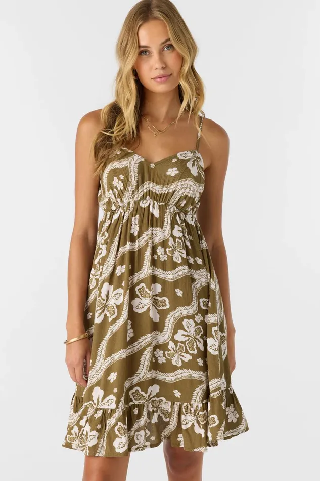 MARLIE MINI DRESS Military Olive Women O039NEILL Clothing