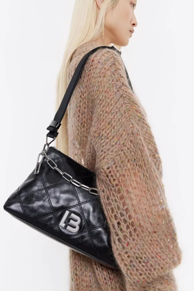 Medium Black Leather Crossbody Bag Black Women Bimba Y Lola Crossbody Bags Medium Black Leather Crossbody Bag Black Women Bimba Y Lola Crossbody Bags