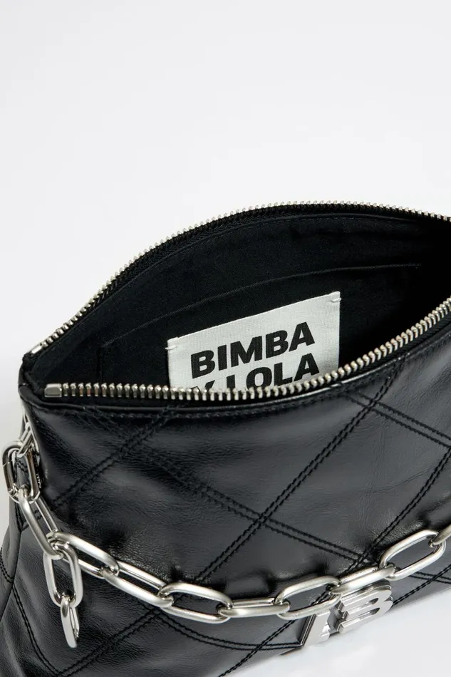 Medium Black Leather Crossbody Bag Black Women Bimba Y Lola Crossbody Bags Medium Black Leather Crossbody Bag Black Women Bimba Y Lola Crossbody Bags