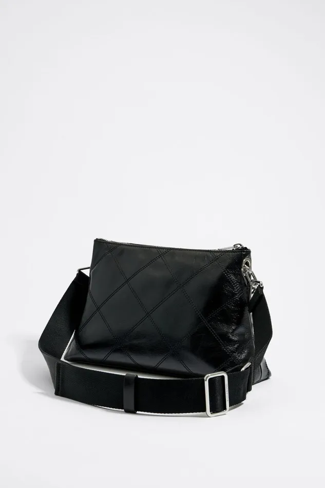 Medium Black Leather Crossbody Bag Black Women Bimba Y Lola Crossbody Bags Medium Black Leather Crossbody Bag Black Women Bimba Y Lola Crossbody Bags