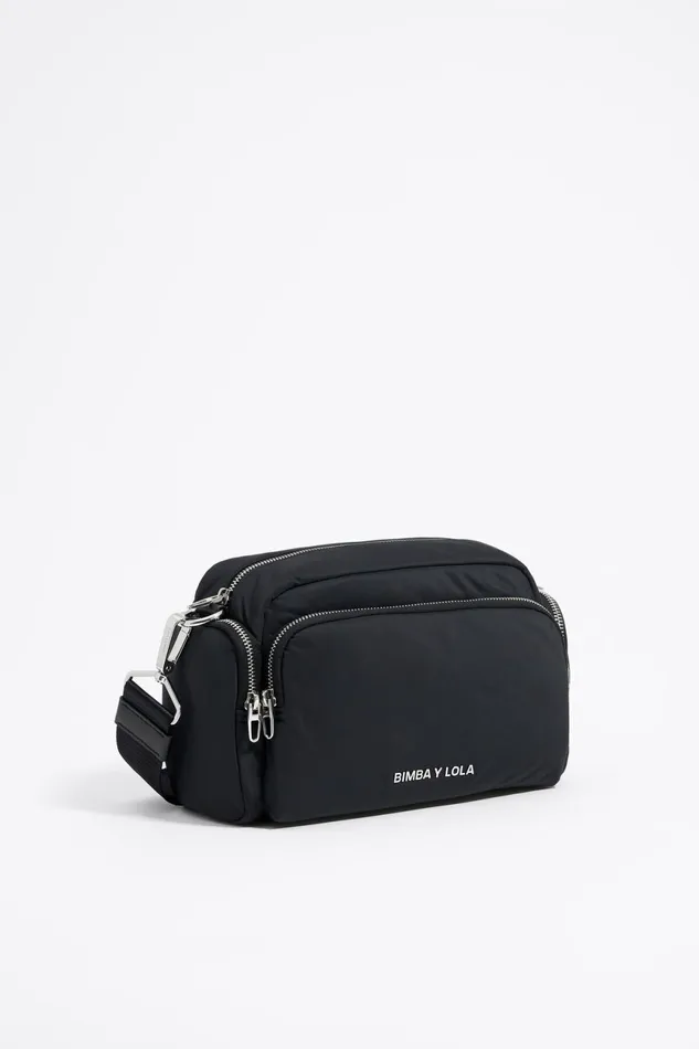 Medium Black Pocket Crossbody Bag Dark Anthracite Women Bimba Y Lola Crossbody Bags Medium Black Pocket Crossbody Bag Dark Anthracite Women Bimba Y Lola Crossbody Bags