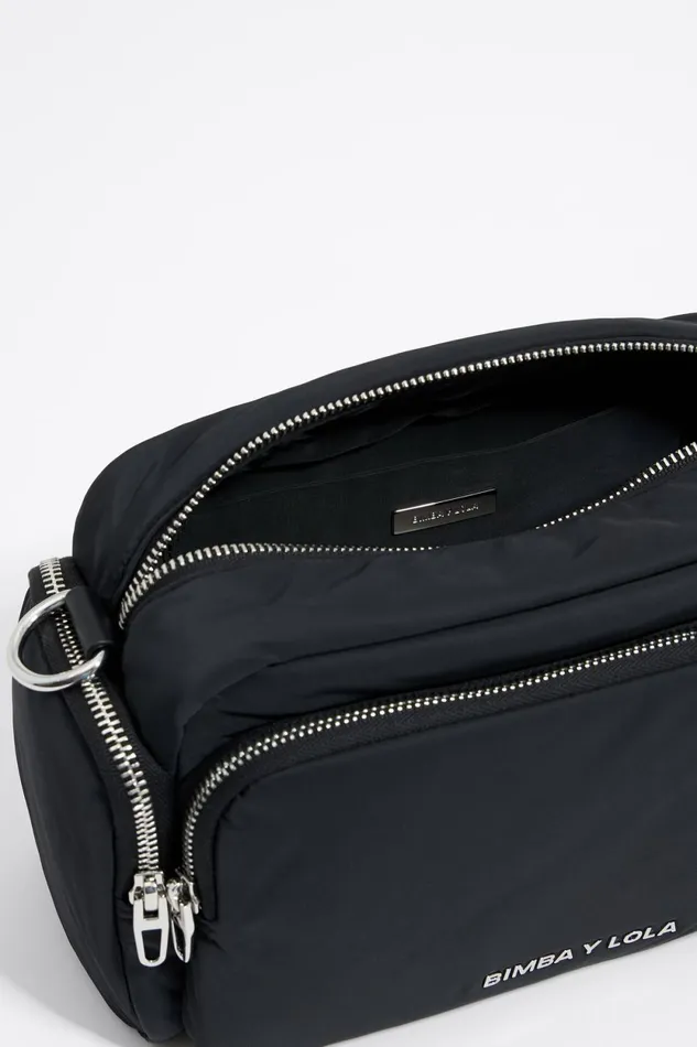Medium Black Pocket Crossbody Bag Dark Anthracite Women Bimba Y Lola Crossbody Bags Medium Black Pocket Crossbody Bag Dark Anthracite Women Bimba Y Lola Crossbody Bags
