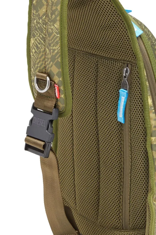 Men 1drPod Sling Bag Military Green Diesel Backpacks Men 1drPod Sling Bag Military Green Diesel Backpacks