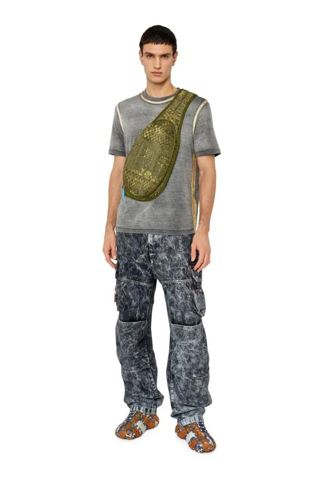 Men 1drPod Sling Bag Military Green Diesel Backpacks Men 1drPod Sling Bag Military Green Diesel Backpacks