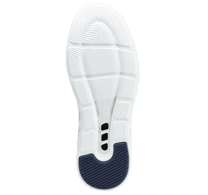 Men Activate UThroat Gray Nubuck JohnstonandMurphy LaceUps