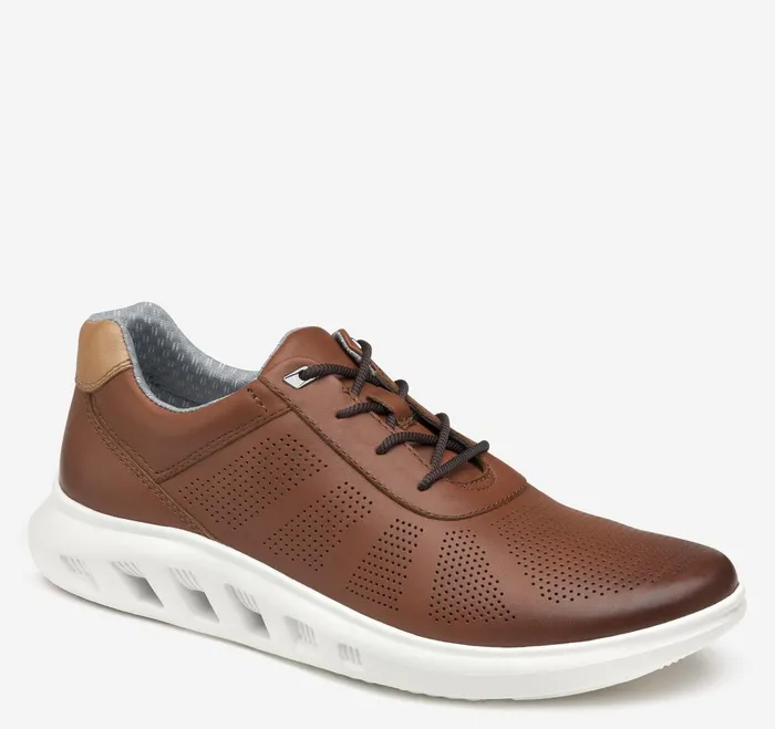 Men Activate UThroat Tan Full Grain JohnstonandMurphy Sneakers
