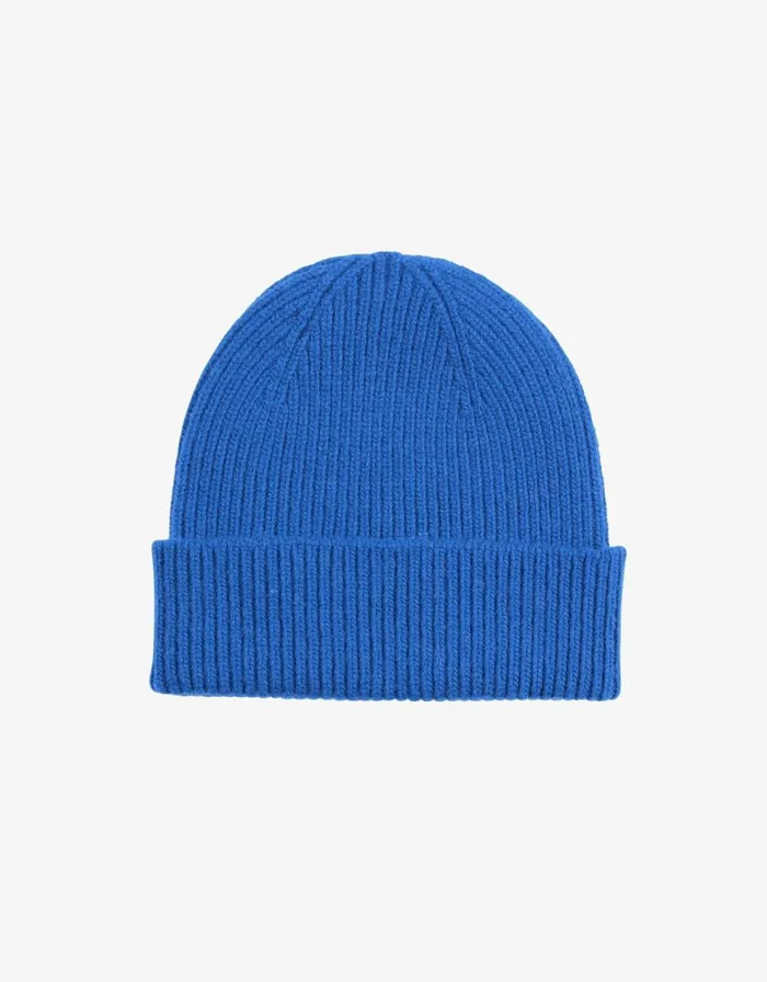 Men Beanies Colorful Standard Merino Wool Beanie Pacific Blue