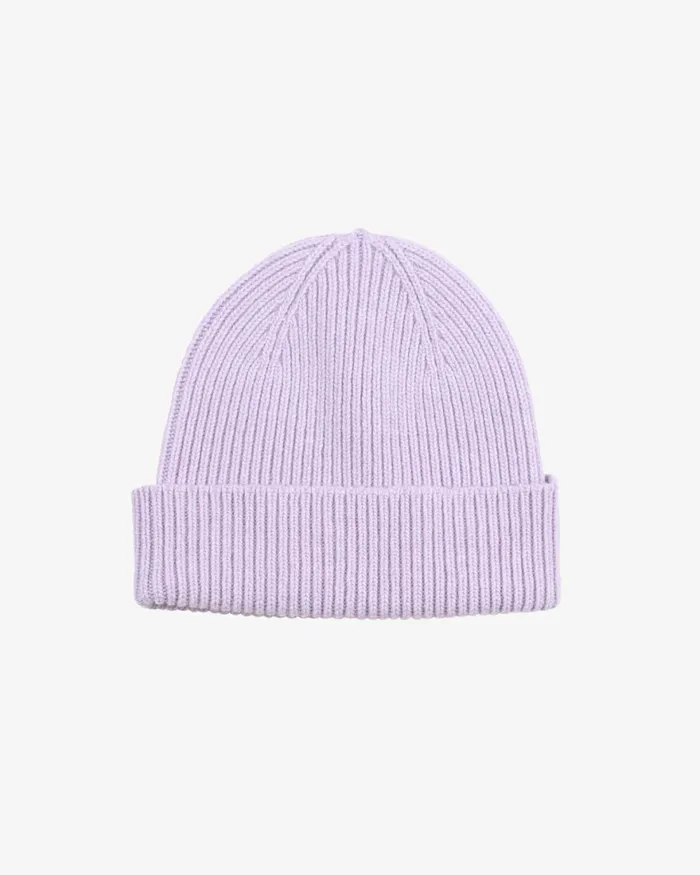 Men Beanies Colorful Standard Merino Wool Beanie Soft Lavender