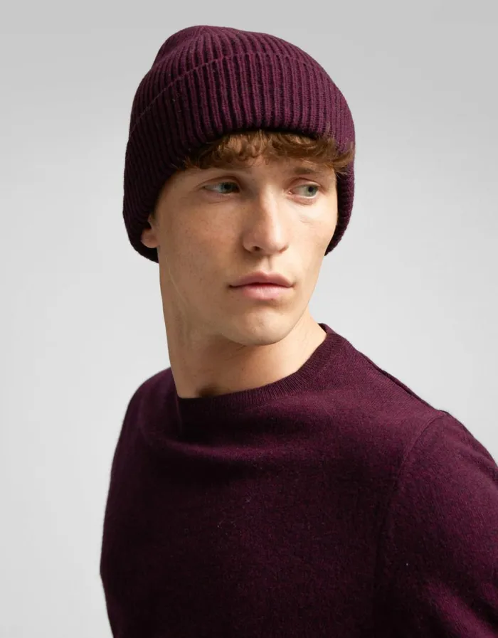 Men Beanies Colorful Standard Merino Wool Beanie Soft Lavender