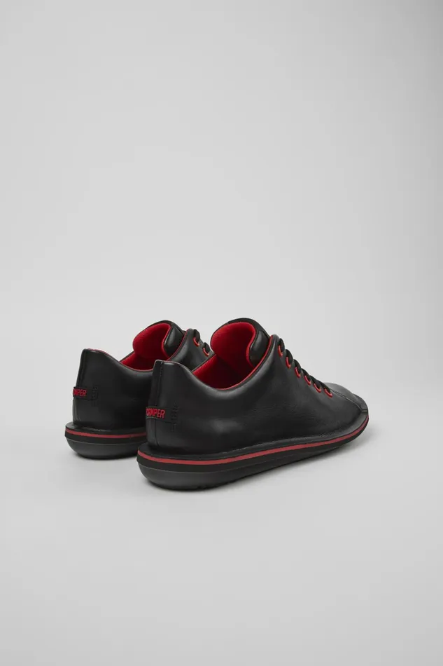Men Beetle Black Leather Shoe Camper Casual Shoes Men Beetle Black Leather Shoe Camper Casual Shoes