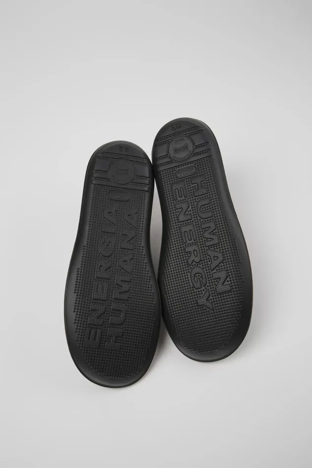 Men Beetle Black Leather Shoe Camper Casual Shoes Men Beetle Black Leather Shoe Camper Casual Shoes