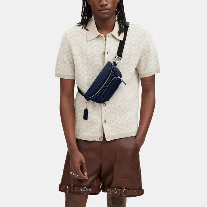 Men Belt Bags Coach Beck Belt Bag Deep Blue