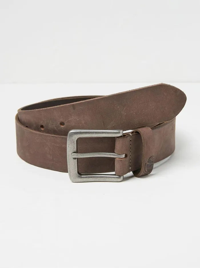 Men Belts Fat Face Brown Nubuck Leather Belt