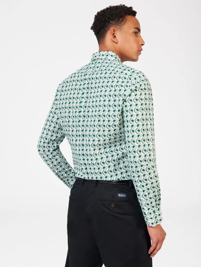 Men Ben Sherman Archive Print Shirts Signature Retro Print Shirt Men Ben Sherman Archive Print Shirts Signature Retro Print Shirt