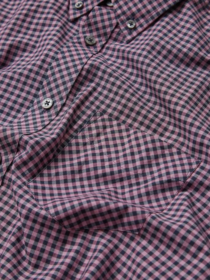 Men Ben Sherman Heritage Check Shirts Signature LongSleeve Gingham Shirt 8211 Violet Men Ben Sherman Heritage Check Shirts Signature LongSleeve Gingham Shirt 8211 Violet