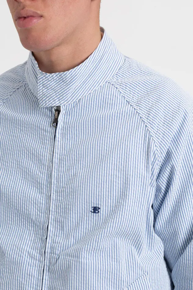 Men Ben Sherman Jackets and Outerwear Seersucker Ivy League Harrington Jacket Men Ben Sherman Jackets and Outerwear Seersucker Ivy League Harrington Jacket