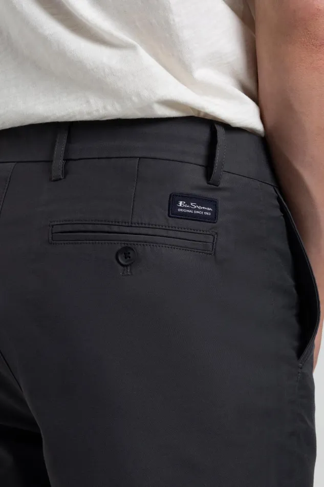 Men Ben Sherman Shorts Everyday Slim Fit Chino Short 8211 Charcoal