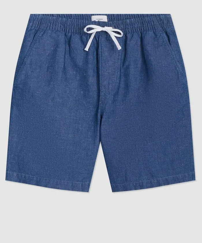 Men Ben Sherman Shorts Hastings Organic Chambray Chino Deck Short