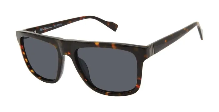 Men Ben Sherman Sunglasses Kings Polarized Retro Square Eco Sunglasses 8211 Tortoise