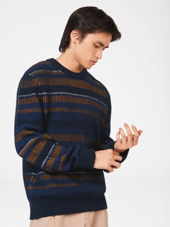 Men Ben Sherman Sweaters and Knits B By Stripe Knit Sweater Men Ben Sherman Sweaters and Knits B By Stripe Knit Sweater