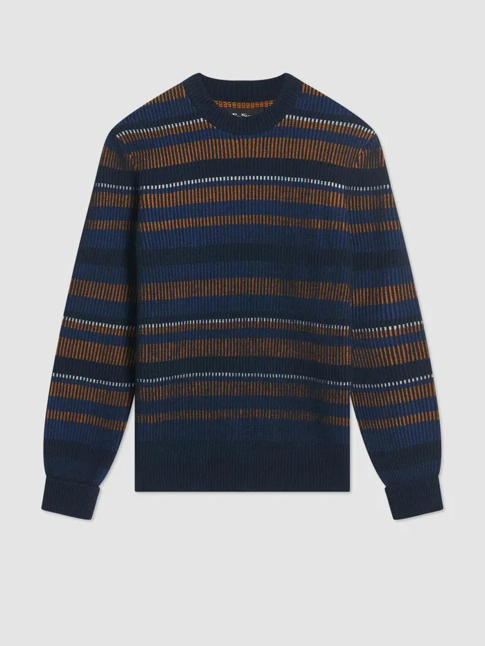 Men Ben Sherman Sweaters and Knits B By Stripe Knit Sweater Men Ben Sherman Sweaters and Knits B By Stripe Knit Sweater