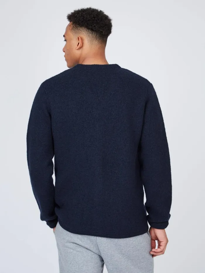 Men Ben Sherman Sweaters and Knits B By Textured Knit Cardigan 8211 Navy