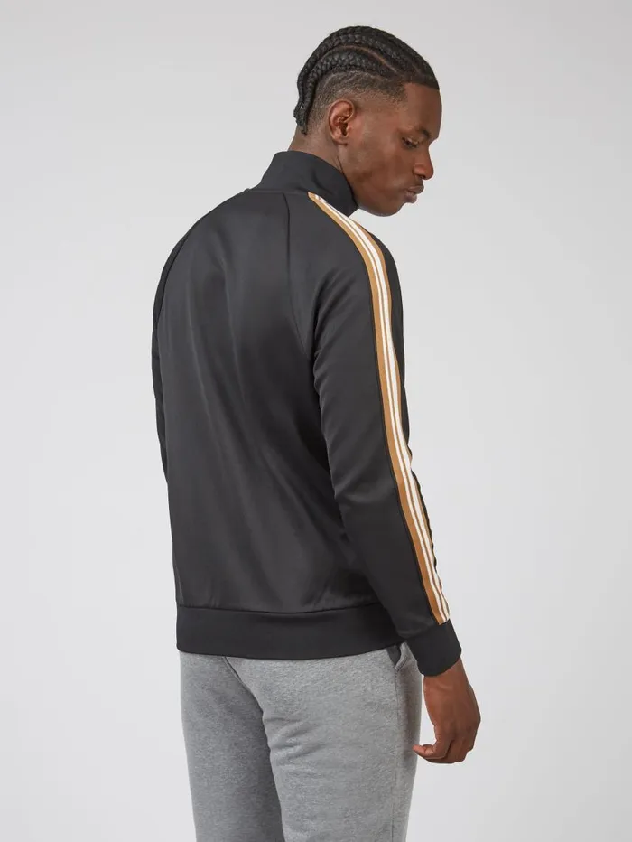 Men Ben Sherman Sweatshirts and Hoodies Signature ZipThrough Track Jacket 8211 Black