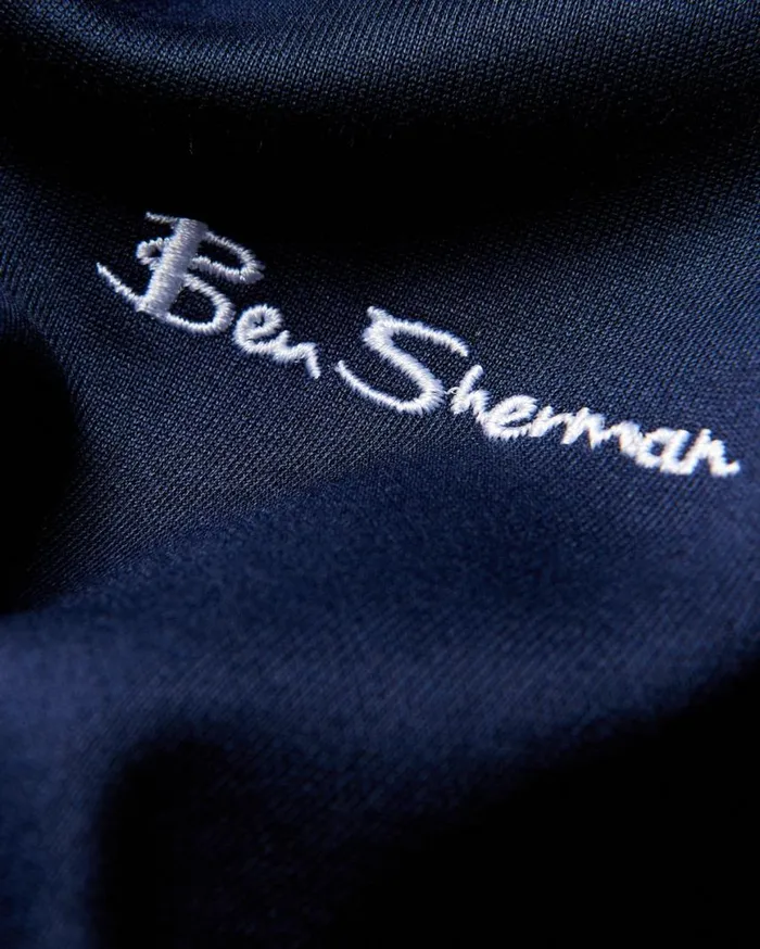 Men Ben Sherman Sweatshirts and Hoodies Signature ZipThrough Track Jacket 8211 Marine