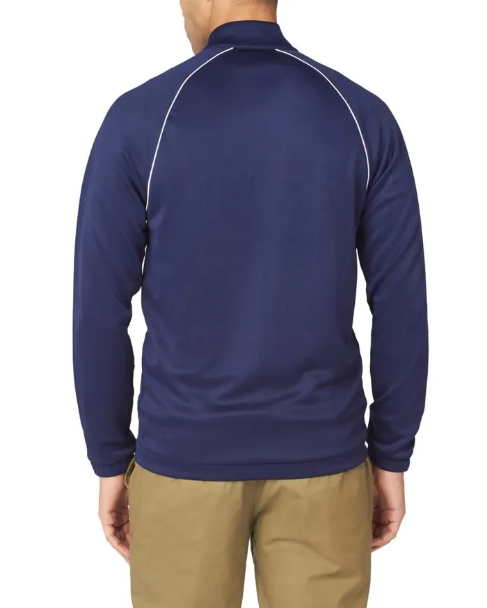 Men Ben Sherman Sweatshirts and Hoodies Tricot ZipThrough Track Jacket 8211 Marine