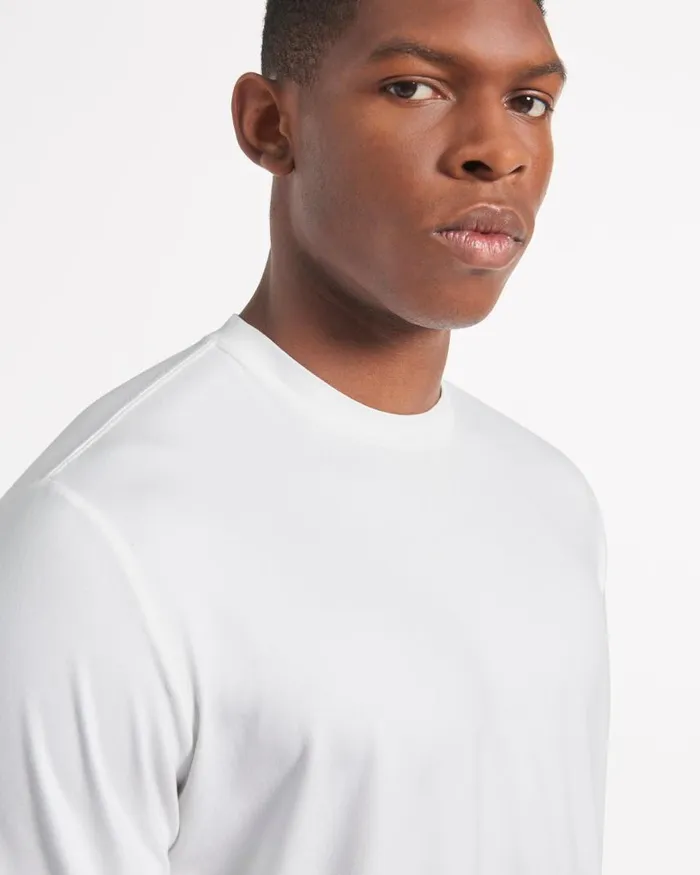 Men Ben Sherman TShirts and Graphic Tees Performance Stretch Marl TShirt 8211 Bright White